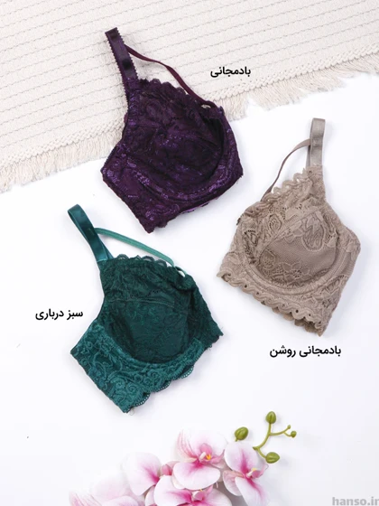 سوتین فنردار هارنس دار دانتل شادی Shadi کد 86