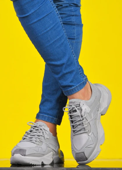 کفش ورزشی مردانه طوسی مدل ETEN ویژه