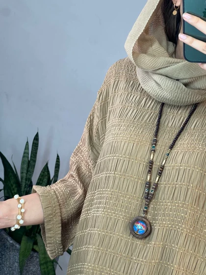 مانتو کفتان بلند کوک دوزی