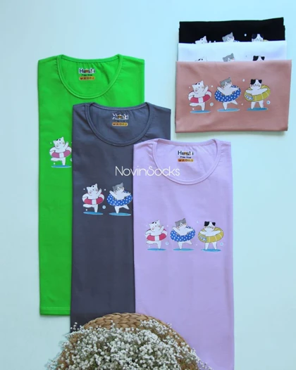 تیشرت طرح گربه