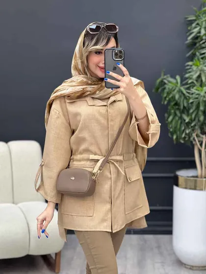 مانتو کمر گت بغل چاک