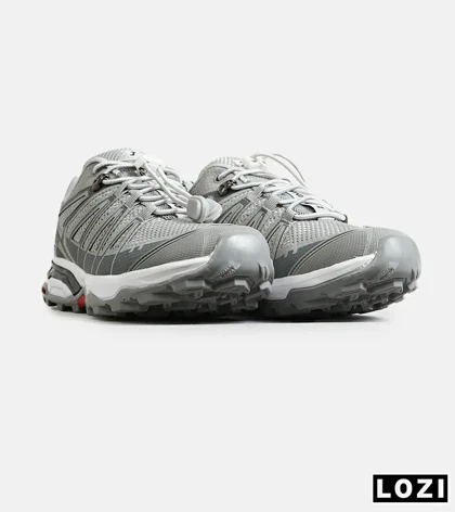 کفش کتانی مردانه و زنانه طوسی سفید I-Runner مدل 7921