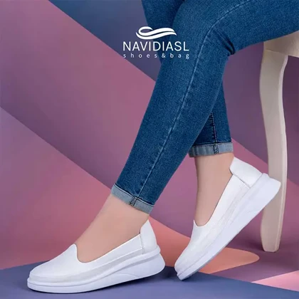 کفش زنانه چرم اسپرت طبی کد 3021007