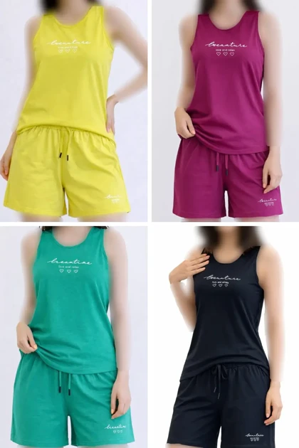 ست تاپ و شلوارک زنانه تیارا