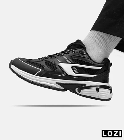 کفش کتانی مردانه مشکی سفید DIESEL S-SERENDIPITY SPORT مدل 5381