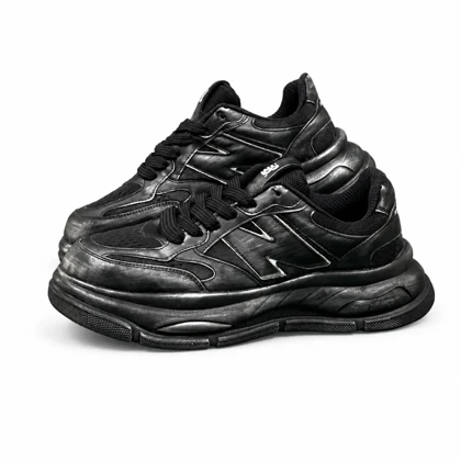 کفش کتانی مردانه مدل نیوبالانس کاستوم شده مشکی New Balance