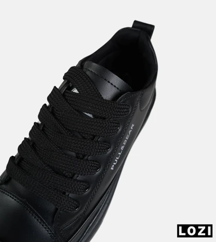 کتانی کژوال پول اند بیر مشکی زنانه خرید کفش اسپرت Pull&Bear مدل 9087