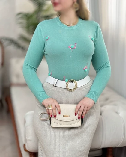 بلوز بافت گپ وارداتی مدل فلامینگو کد 40153