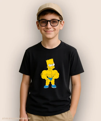 تیشرت بچگانه طرح سیمپسون بدنساز کد 1059