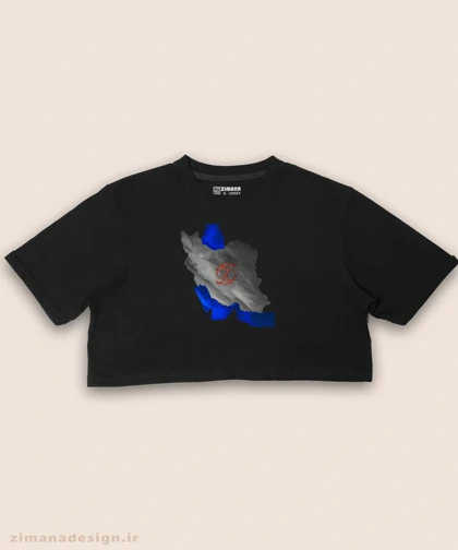 کراپ زنانه اصیل ایرانی طرح نقشه ایران