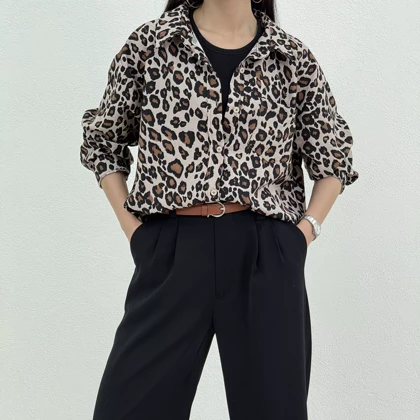 شومیز پلنگی زنانه