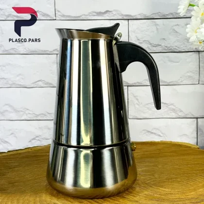 اسپرسوساز 6 کاپ استیل مخروطی