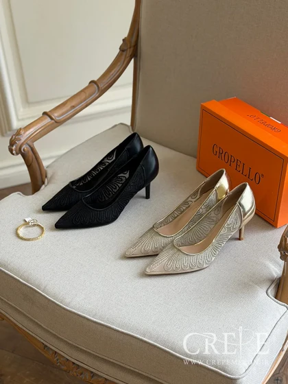 کفش توری طرحدار پاشنه 7/5 سانت