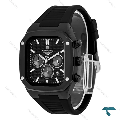 ساعت مچی نیوی فورس NF8037 مردانه سه موتوره فول مشکی NaviForce-7683-G