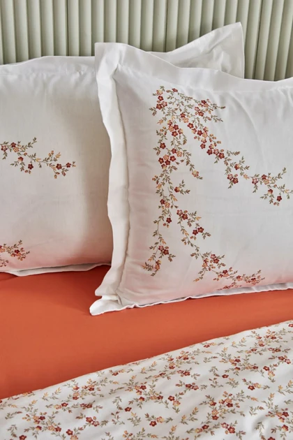 سرویس روتختی دو نفره Karaca Home مدل Mizu پنبه - سفید