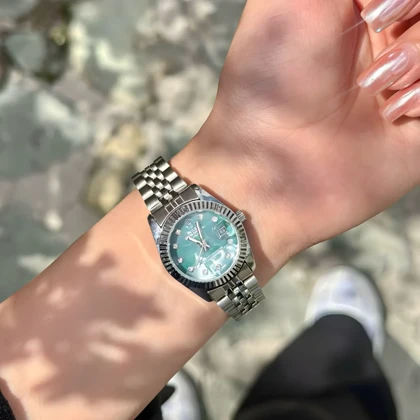 ساعت زنانه بابندفلزی رولکس