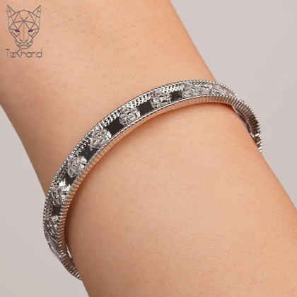 دستبند النگویی استیل طرح ونکلیف