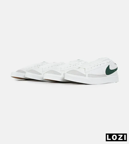 کفش نایک مردانه و زنانه سفید سبز Nike Blazer Low 77 مدل 4980