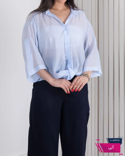 شومیز زنونه پری شیشه ای پایین گره CHOICE