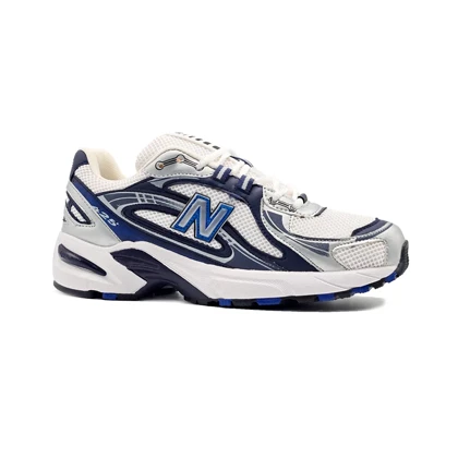کفش و کتانی مردانه مدل نیوبالانس 425 NEW BALANCE رنگ سفید سرمه ای کد 9945