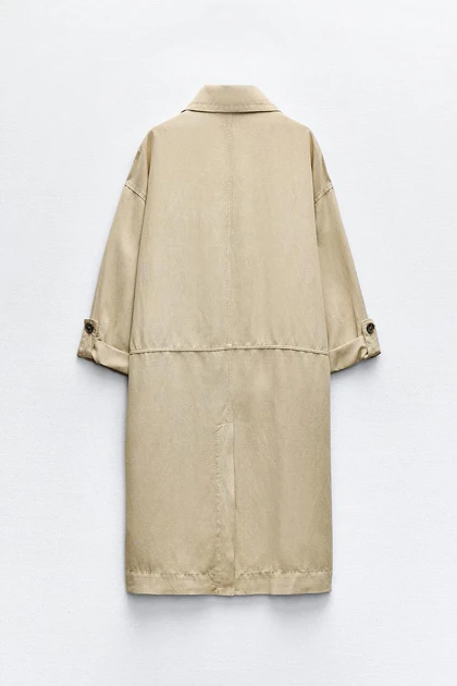 ترنچ کت کتان 238