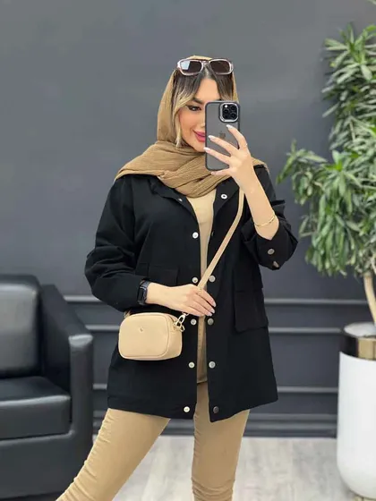 مانتو سه جیب پایین پاگن آیدا