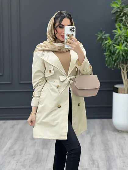 بارانی ژیله دکمه دار