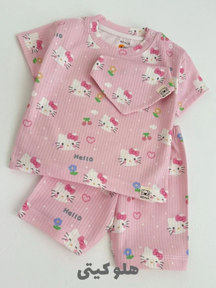 ست تیشرت شلوارک راحتی KOALA دخترانه و پسرانه s00873
