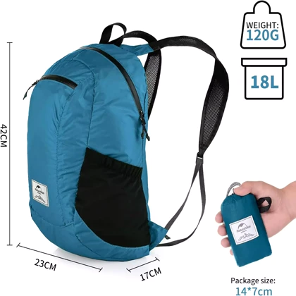 کوله مشتی NATUREHIKE 18L آبی