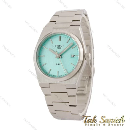 ساعت تیسوت PRX زنانه استیل صفحه سبز آبی Tissot-5475-L