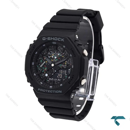 ساعت جیشاک GMA-S2100 زنانه مشکی صفحه آبرنگی G-shock-6405-L