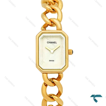 ساعت شنل Premiere زنانه بند کارتیری طلایی Chanel-7966-L