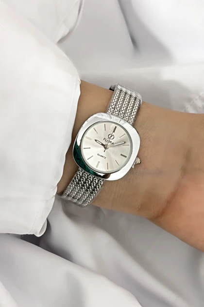 ساعت فلورا زنانه صفحه مکعبی 763