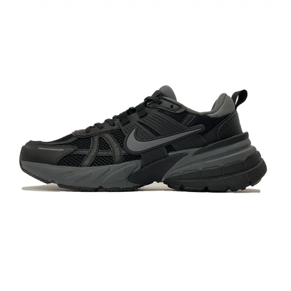 کفش راحتی نایک وی تو کی V2k مشکی طوسی کیفیت مستر