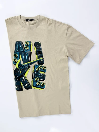 تیشرت زنانه و مردانه سه نخ یقه گرد طرح نایکی Nike