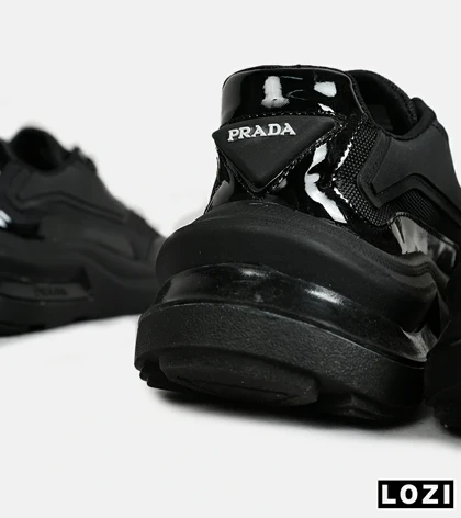 کفش کتانی مردانه مشکی Prada