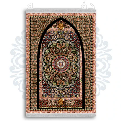 فرشینه از جنس پارچه هازان مخمل ترک طرح سجاده برند دفه کد DSJ 97