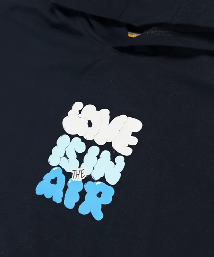 هودی سورمه ای طرحدار فری سایز 1456