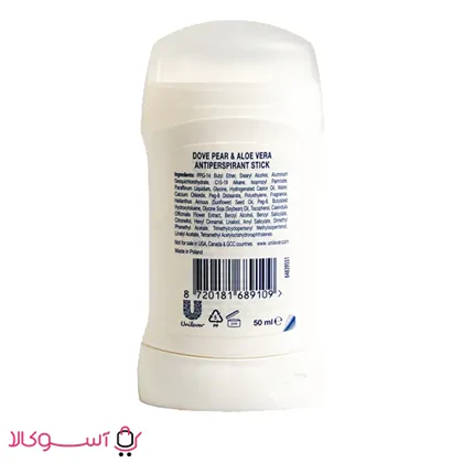 مام استیکی زنانه 72 ساعته داو مدل Pear Scent حجم 50 میل
