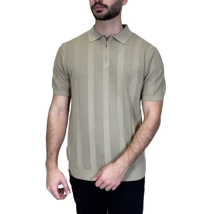 تیشرت نیم زیپ طرحدار راه راه SOLD OUT(PSD43)