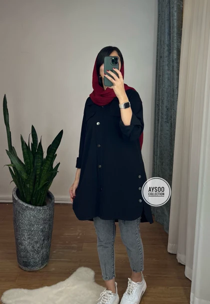 مانتو کتان پانیذ