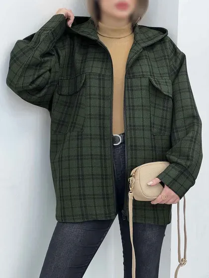 سویشرت دو جیب چهارخونه