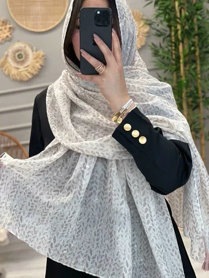 0257-شال طرحدار ژابیز