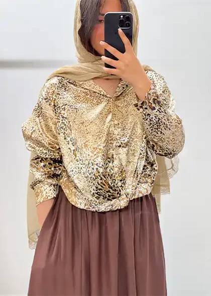 شومیز گره‌ای کد 4055