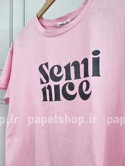تیشرت یقه گرد semi nice