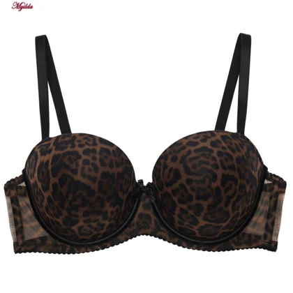 ست شورت و سوتین زنانه شارمین مدل جکدار فنردار پلنگی کد 5457-1066