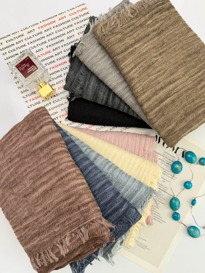 شال نخی دورریش سیمپل 20685