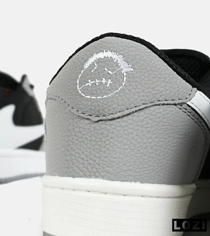 کفش کتانی مردانه مشکی طوسی NIKE travis scott