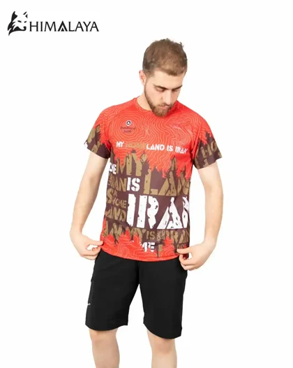تیشرت تنفسی مردانه cm162 طرح My HomeLand هیمالیا