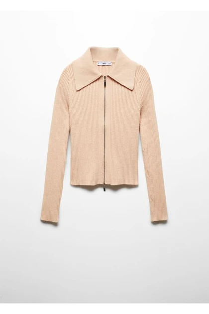 ژاکت کش باف پشمی زنانه mango